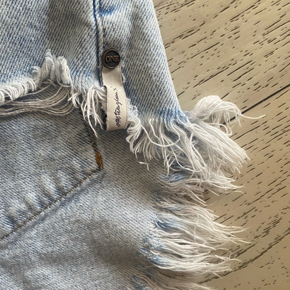 One Teaspoon Rollers Denim Shorts In Kansas Acid - Picture 11 of 15